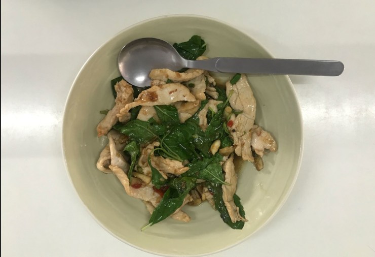 spicy Thai basil chicken